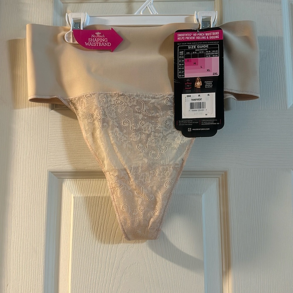 MAIDENFORM FIRM SHAPEWEAR THONG: NEW WITH TAGS: SIZE 2XL